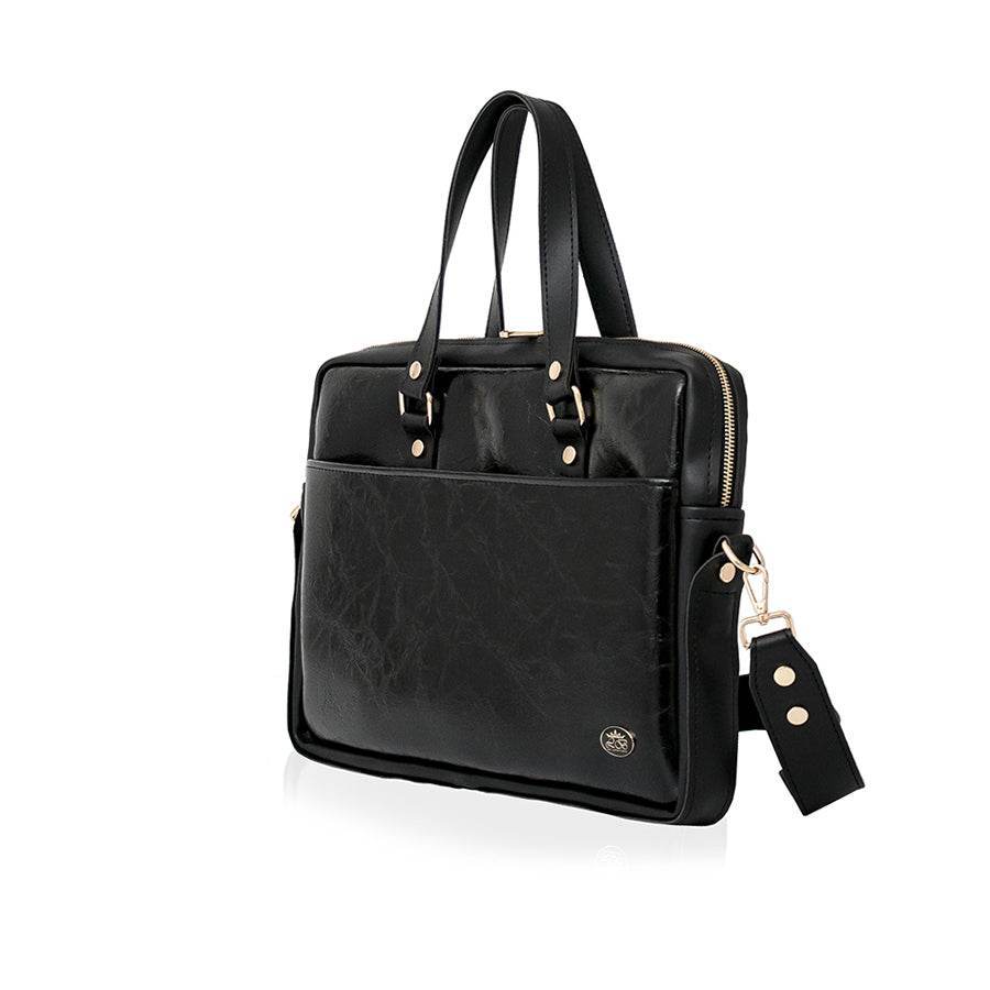 BUSINESS BAG - torba za laptop - lakirana crno - Lovely Boutique HR