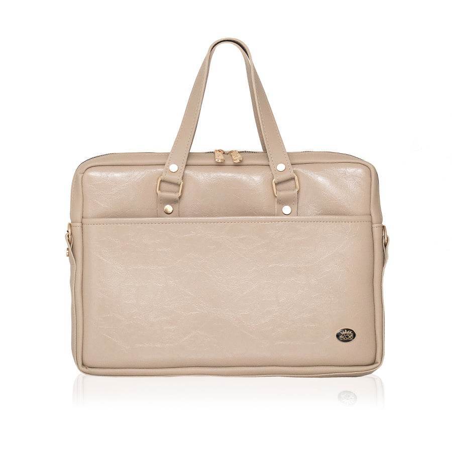 BUSINESS BAG - torba za laptop - lakirana bež - Lovely Boutique HR