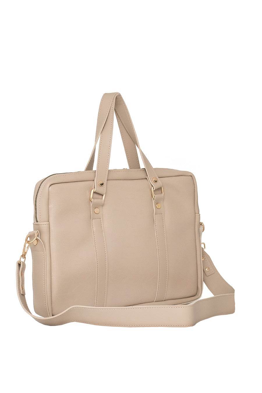 BUSINESS BAG - torba za laptop - lakirana bež - Lovely Boutique HR