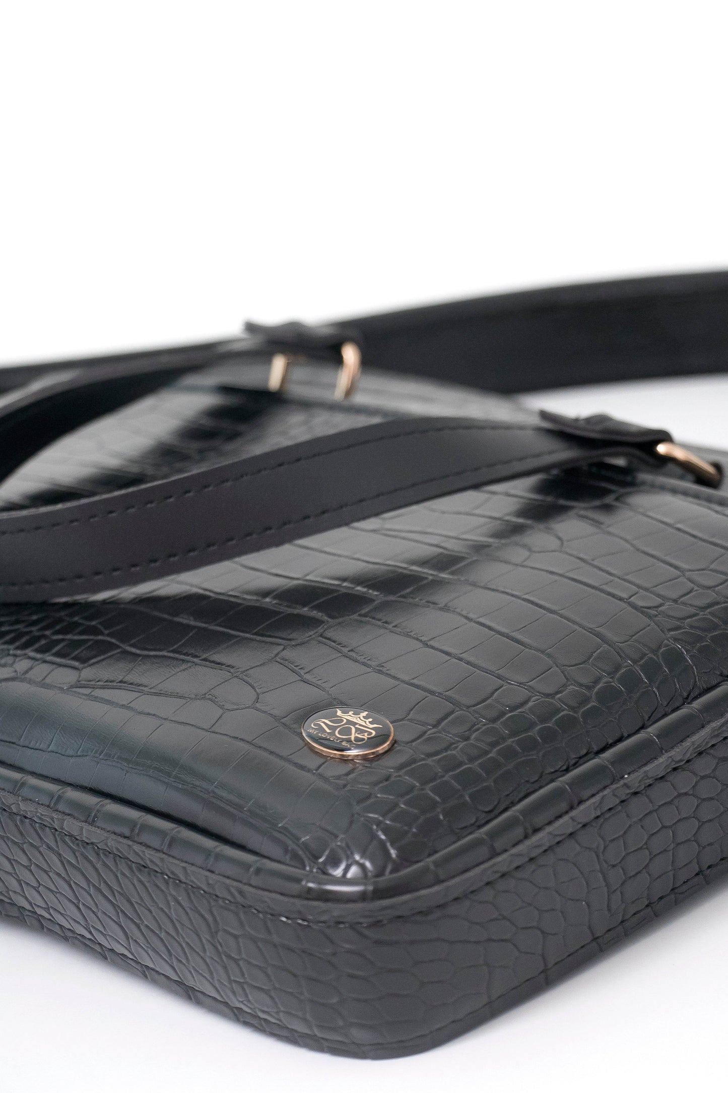 BUSINESS BAG - torba za laptop - kroko crno - Lovely Boutique HR