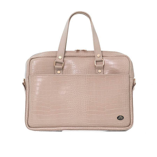 BUSINESS BAG - torba za laptop - kroko bež - Lovely Boutique HR