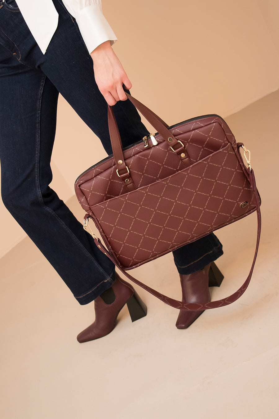 BUSINESS BAG - torba za laptop - MLB bordo