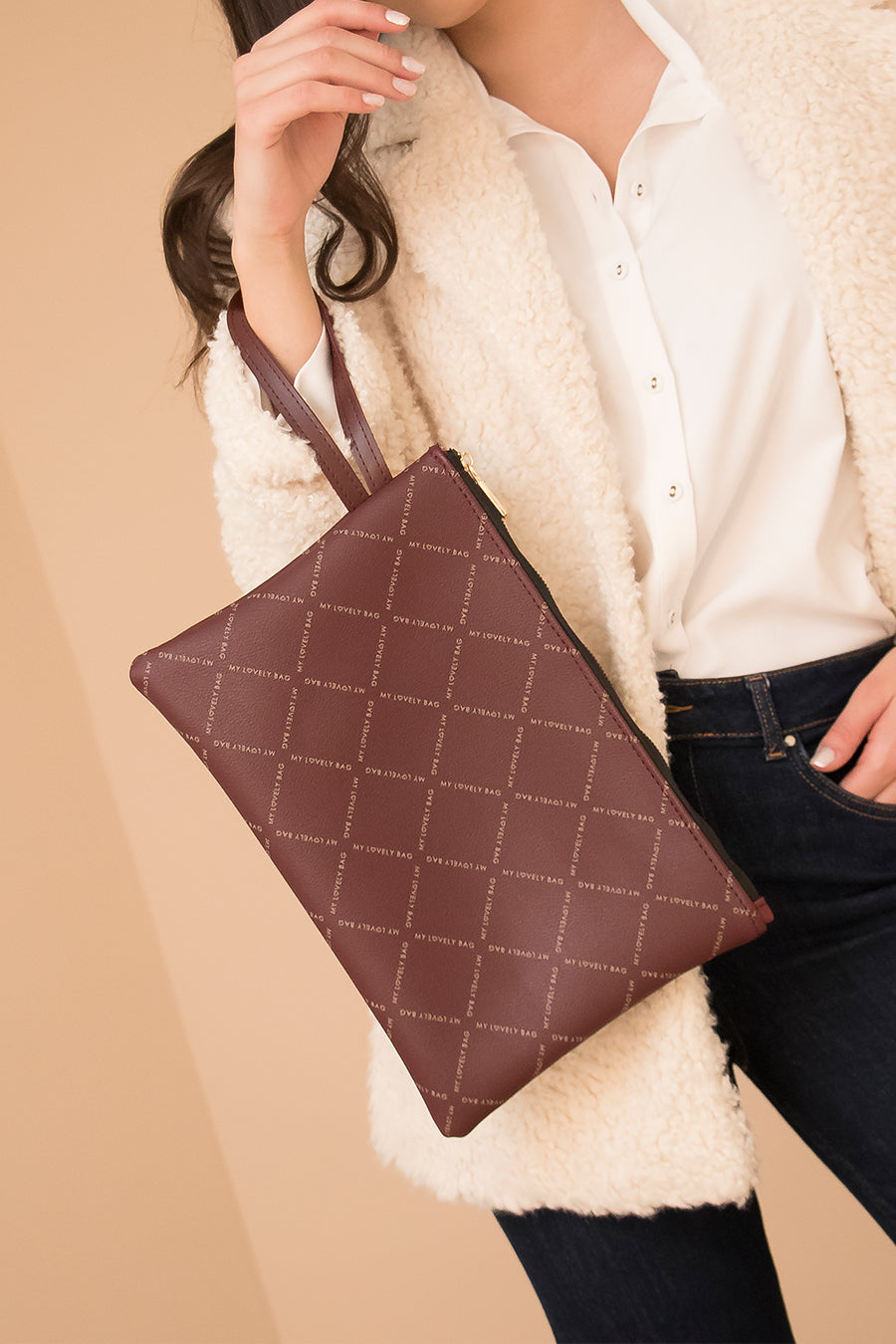 LOVELY BAG - MLB burgundy