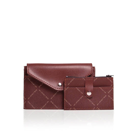 LOVELY WALLET - 2in1 wallet - MLB burgundy