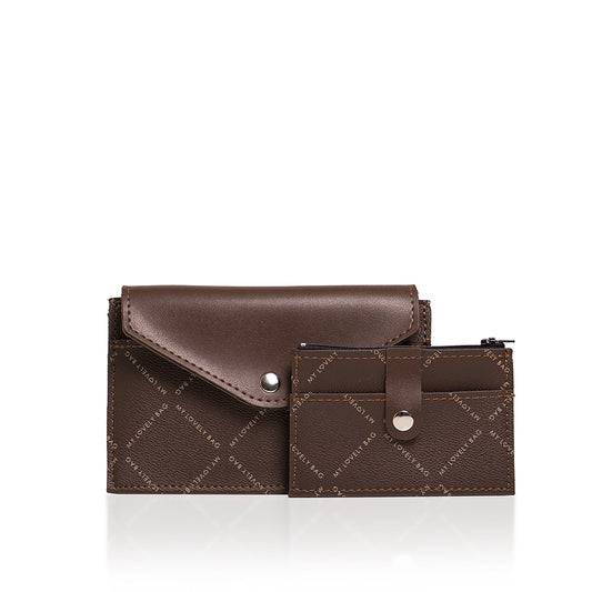 LOVELY WALLET - 2in1 wallet - MLB brown