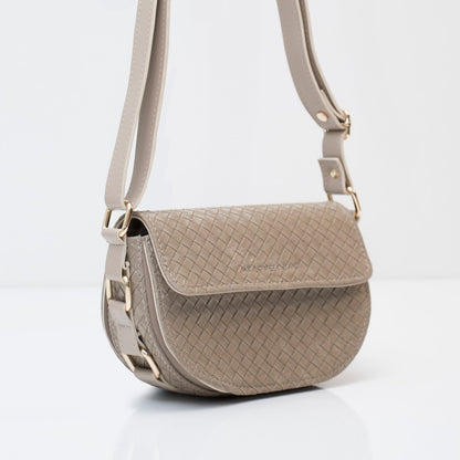 MARITA STAR - tamno bež brušena pletena