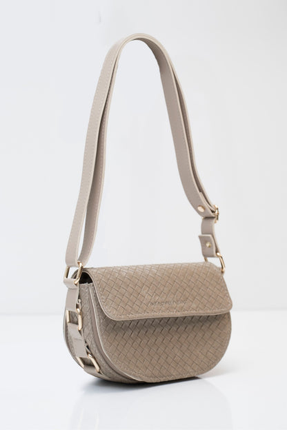 MARITA STAR - tamno bež brušena pletena