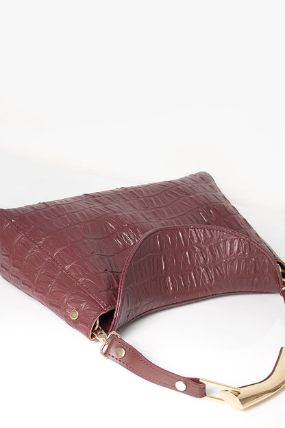 ALINA - croco burgundy