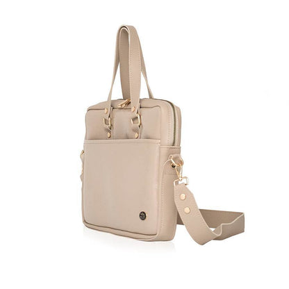 BUSINESS BAG - torba za laptop - lakirana bež - Lovely Boutique HR