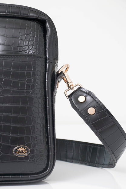 BUSINESS BAG - torba za laptop - kroko crno - Lovely Boutique HR