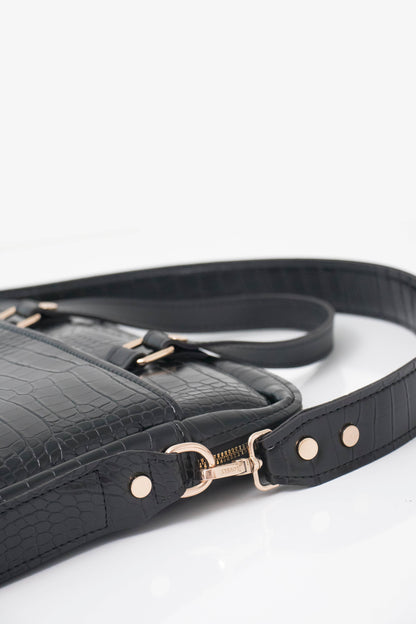 BUSINESS BAG - torba za laptop - kroko crno - Lovely Boutique HR