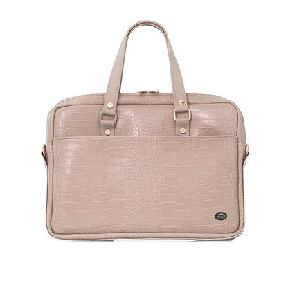 BUSINESS BAG - torba za laptop - kroko bež - Lovely Boutique HR