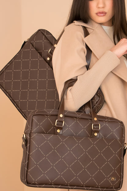 BUSINESS BAG - laptop bag - MLB brown 
