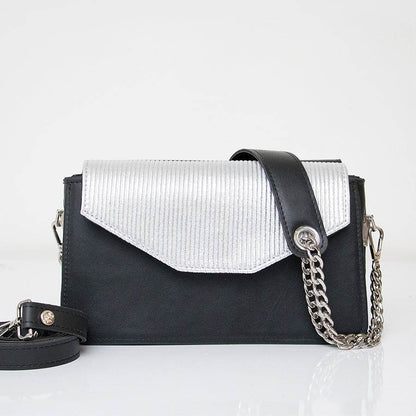 GRETA - crno/srebreno - Lovely Boutique HR