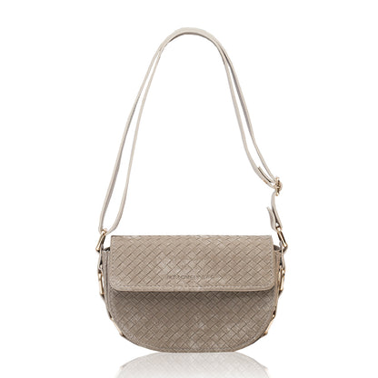 MARITA STAR - tamno bež brušena pletena