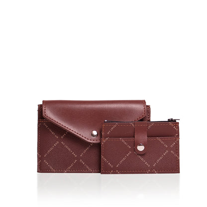 LOVELY WALLET - 2in1 wallet - MLB burgundy