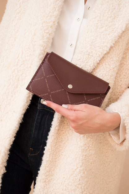 LOVELY WALLET - 2in1 wallet - MLB burgundy