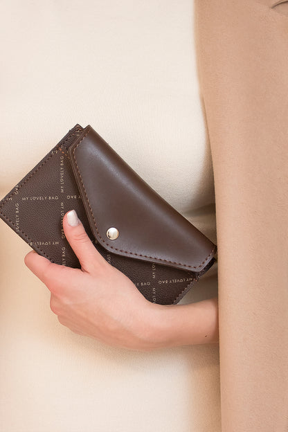 LOVELY WALLET - 2in1 wallet - MLB brown