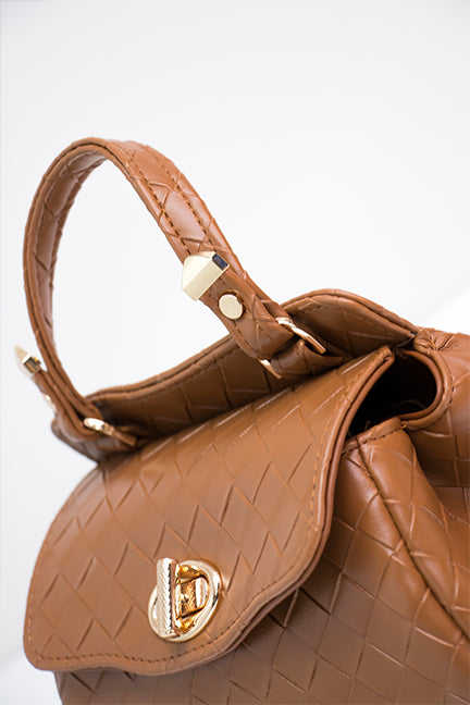 RITA - svijetlo smeđe pletena