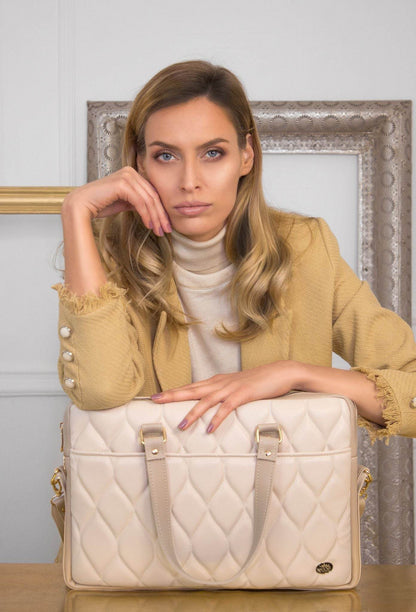 BUSINESS BAG - torba za laptop - bež - Lovely Boutique HR