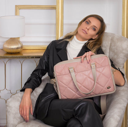 BUSINESS BAG - torba za laptop - puder roza - Lovely Boutique HR